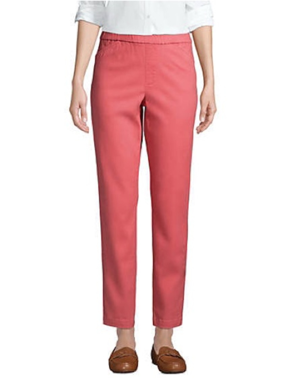 Lands End Women's Nantucket Red Straight-Leg Chinos